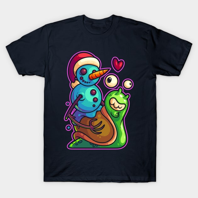 Snail Man T-Shirt by ArtisticDyslexia